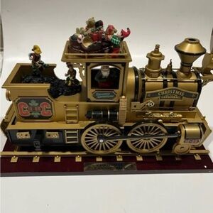 Gold Christmas Cannonball Decorative Train